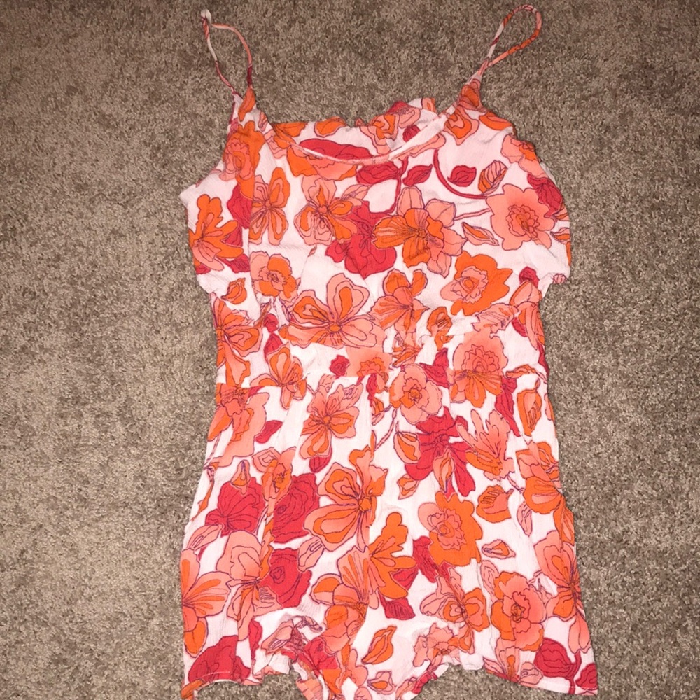 Floral Tropical Romper